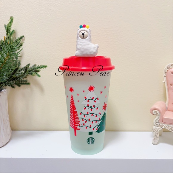 2x Starbucks Thailand Alpaca Stopper with Reusable cup - Picture 4 of 7